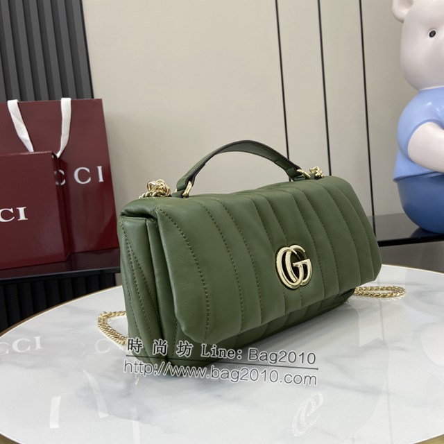 Gucci專櫃古馳最新款Milano系列小號手提包鏈條女包 jh2377型號：806016